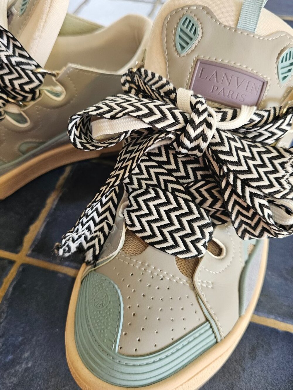 LANVIN CURB SNEAKERS IN LEATHER